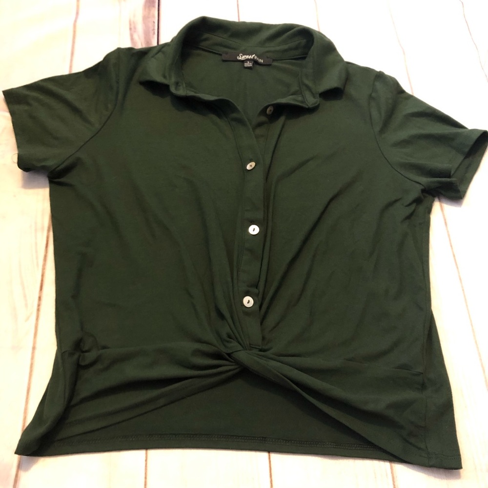Sweet Rain L Forest Green Polo - Good 👕